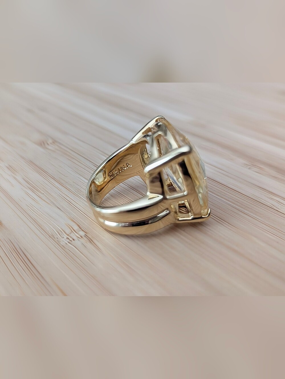 Lauren G Adams Yellow CZ Cocktail Ring - Women Jewelry - Picture 3 of 4